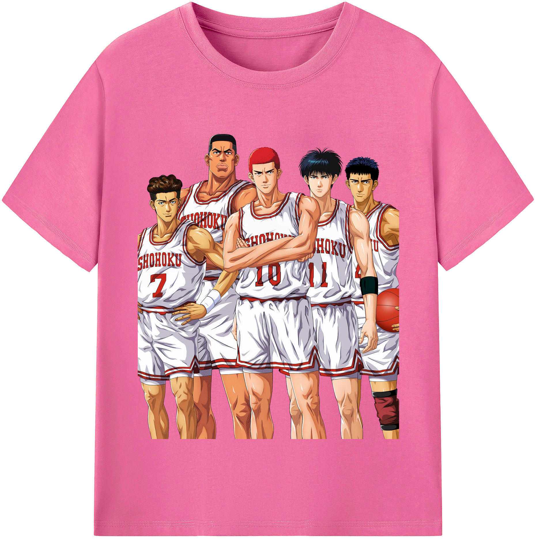（画像用） SLAM DUNK／スラムダンク レディースカジュアルプリントTシャツ（綿100％）